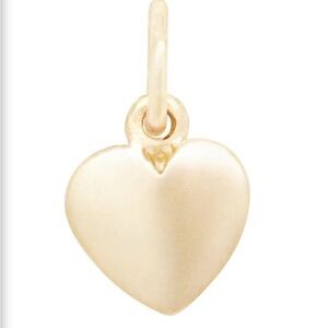 NEW Helen Ficalora 14K Yellow Gold Puffy Heart Charm